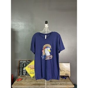 Men's Bella Canvas Custom Merica eagle Printed T Shirt Size M